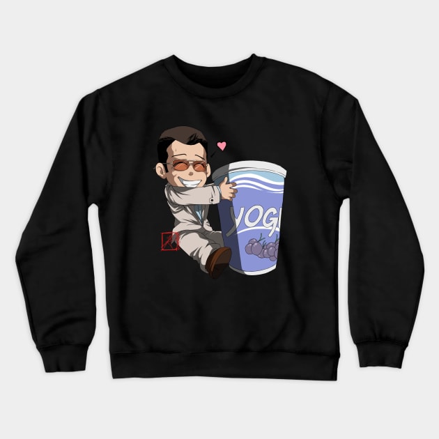 Michael and his Yogurt Crewneck Sweatshirt by InvisibleRainArt